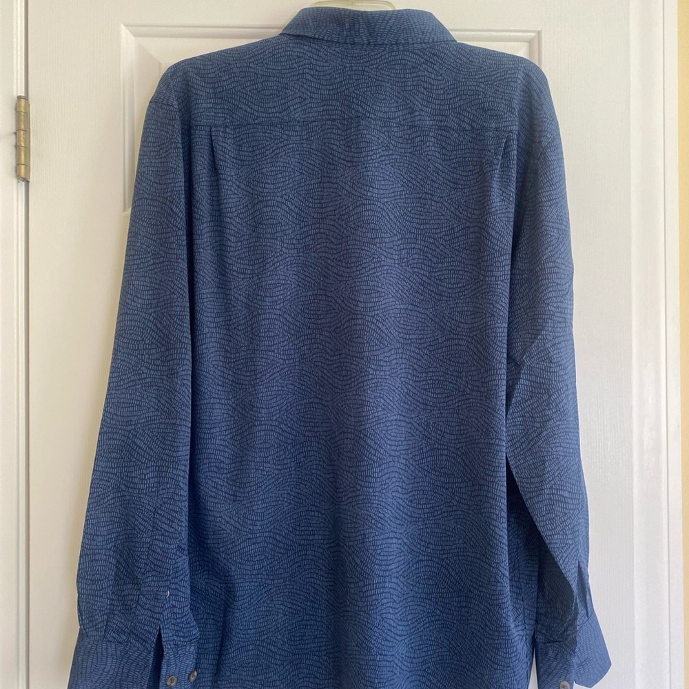 Southern Tide Intercoastal, navy button down long-sleeve, UPF, lightwt size L - Picture 2 of 5